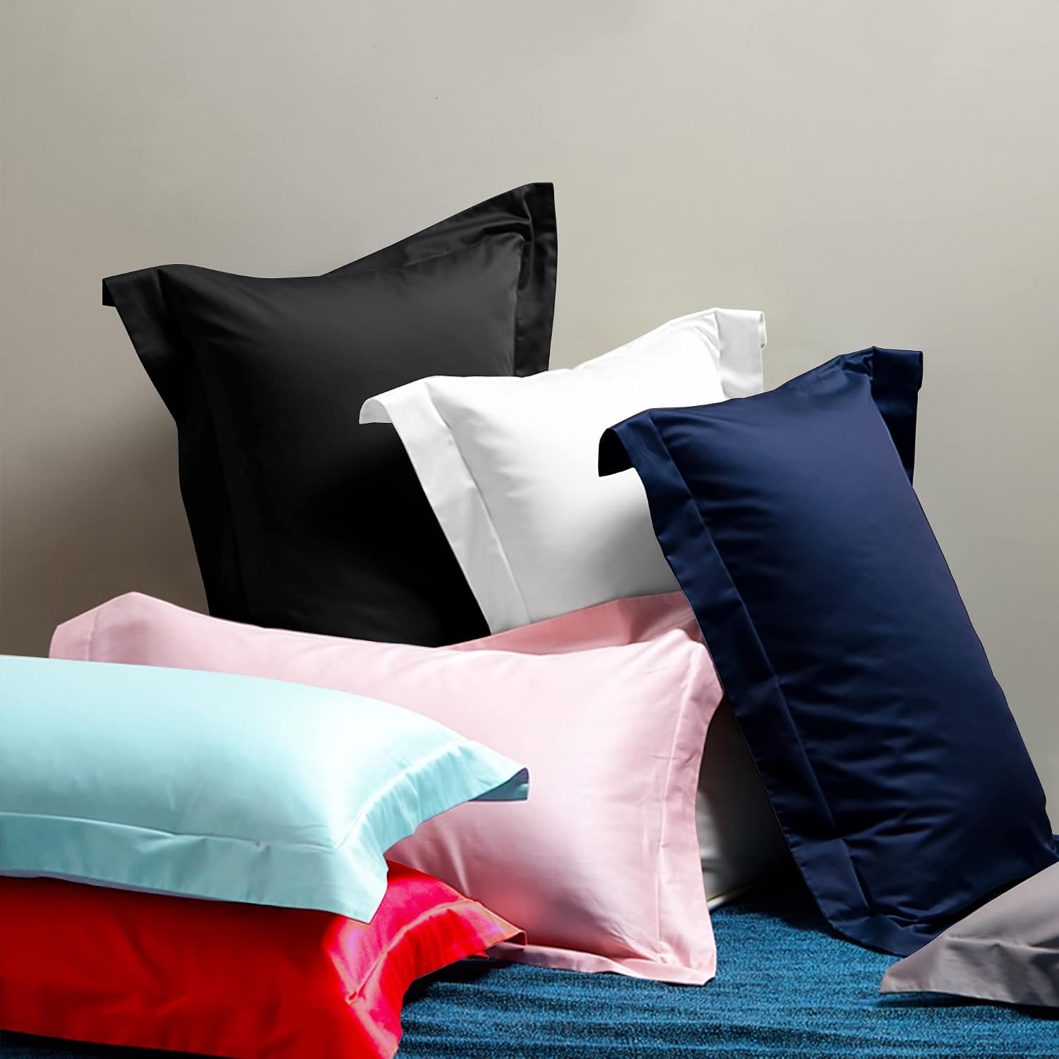 Thumbnail 5 de NTBAY 500 Thread Count Egyptian Cotton Pillowcases 50x75 cm
