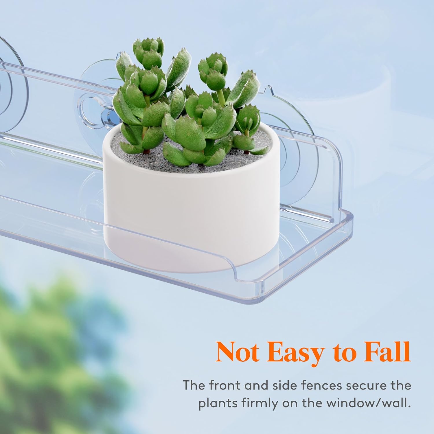 Thumbnail 6 de Lifewit 24126 Window Plant Shelves, 3-Pack Clear Acrylic Suction-Cup