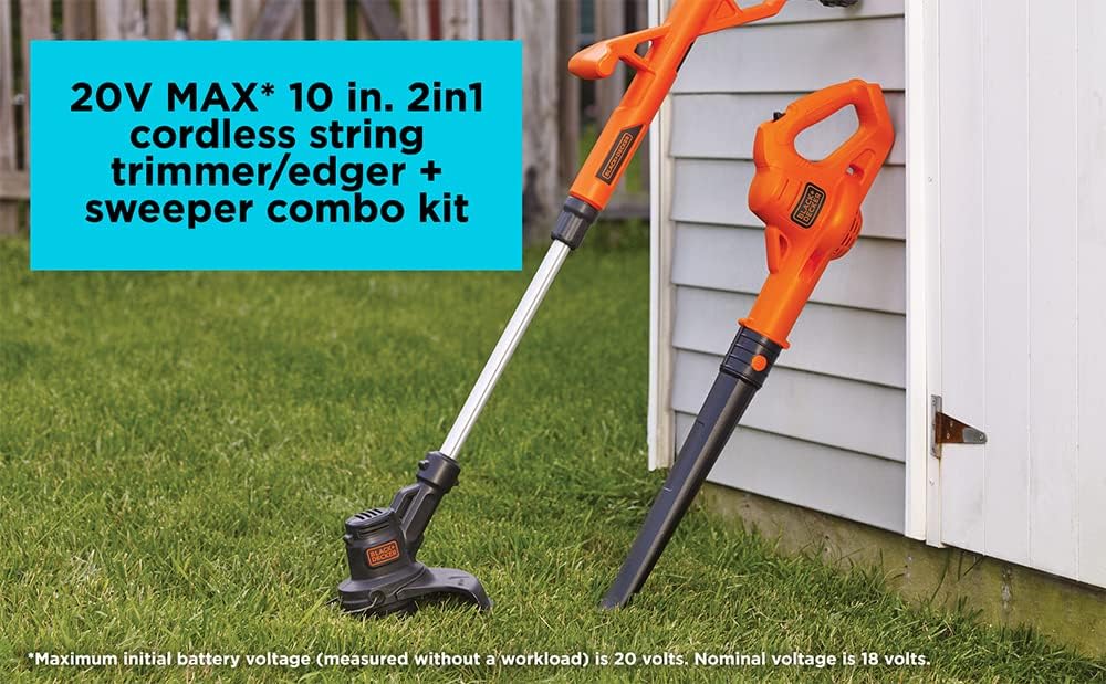Detalle de BLACK+DECKER String Trimmer and Sweeper Combo Kit LCC221-CA
