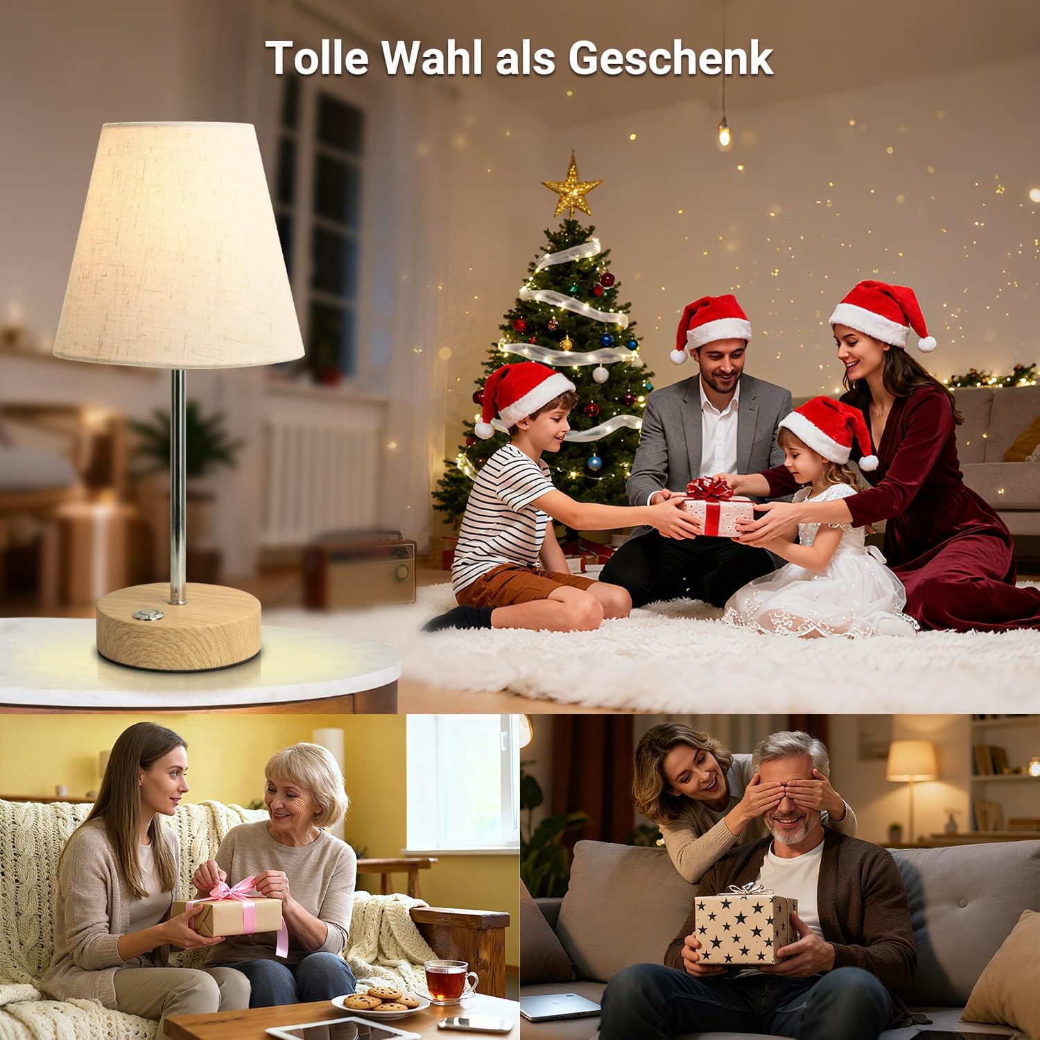 Thumbnail 2 de HSLighting kabellose Tischlampe Kabellos LED Akku (Touch-Dimmung, Typ‑C, bis zu 30.000 h)