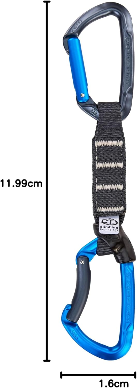 Detalle 2 de Climbing Technology LIME SET NY PRO 12 cm – zestaw ekspresów z zamkiem drutowym