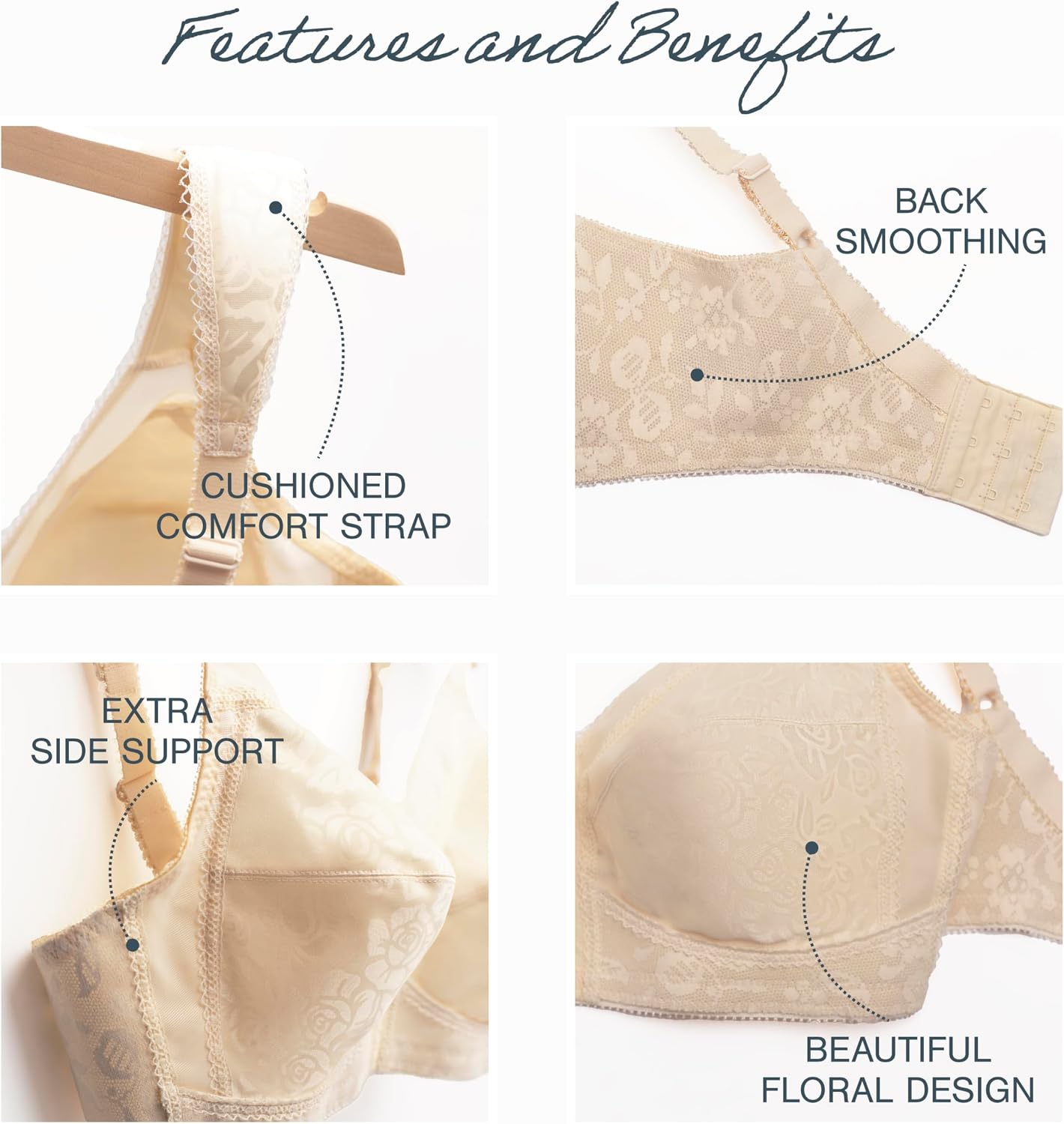 Detalle 2 de Playtex 4693 Wireless Bra 18-Hour Full Coverage