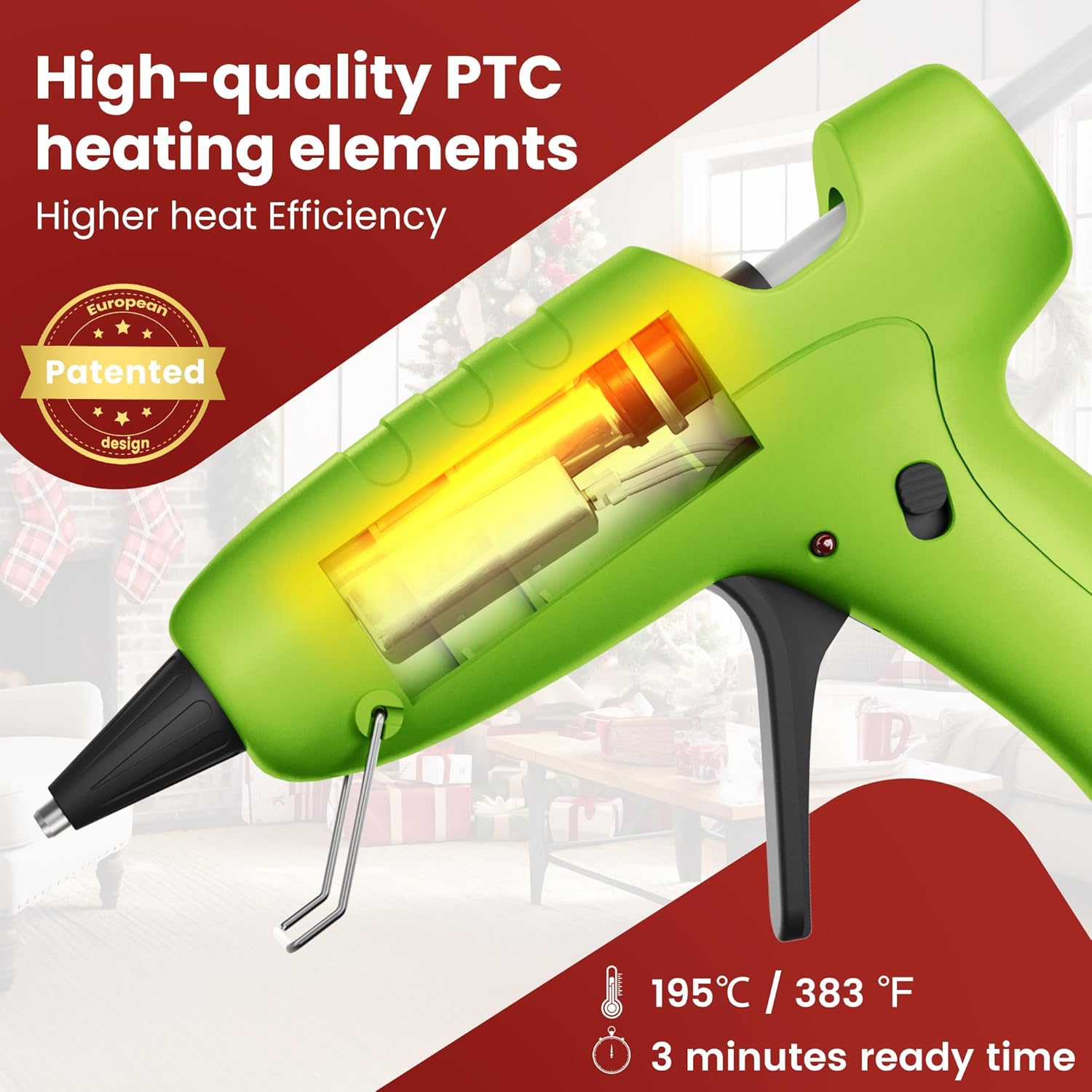 Thumbnail 2 de RUNSAI Mini Hot Glue Gun for Crafting with 30x 7mm Sticks