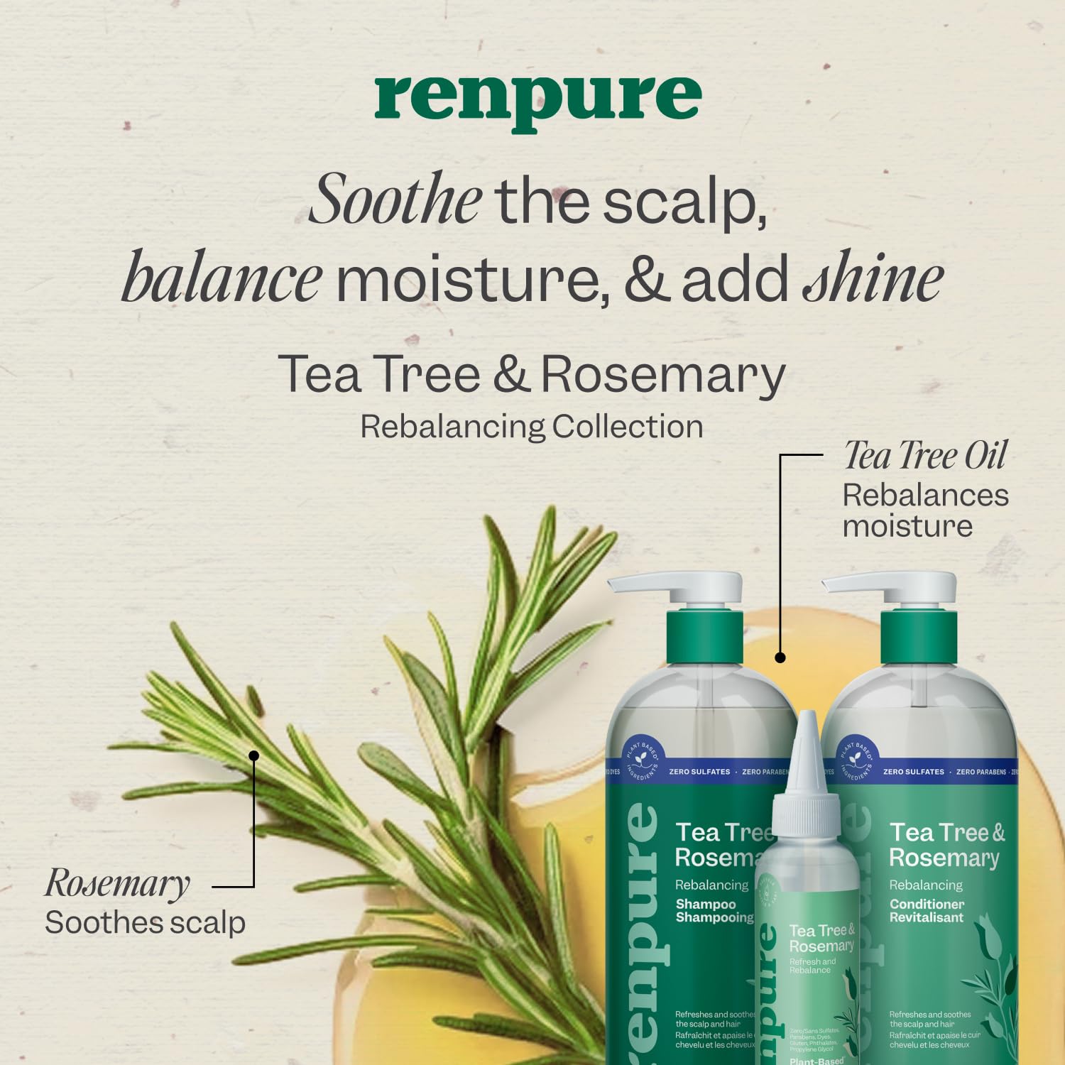 Detalle 2 de Renpure Tea Tree Rosemary 24oz Set