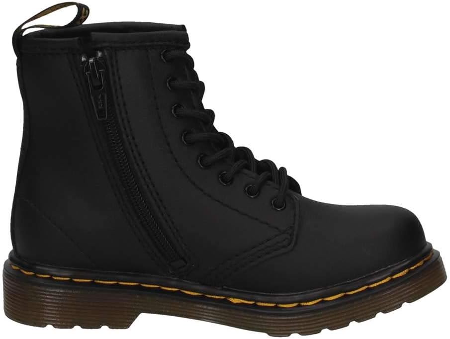 Detalle de Dr. Martens Brooklee, bottes mixte bébé - Noir (Black Softy T) – 24 EU