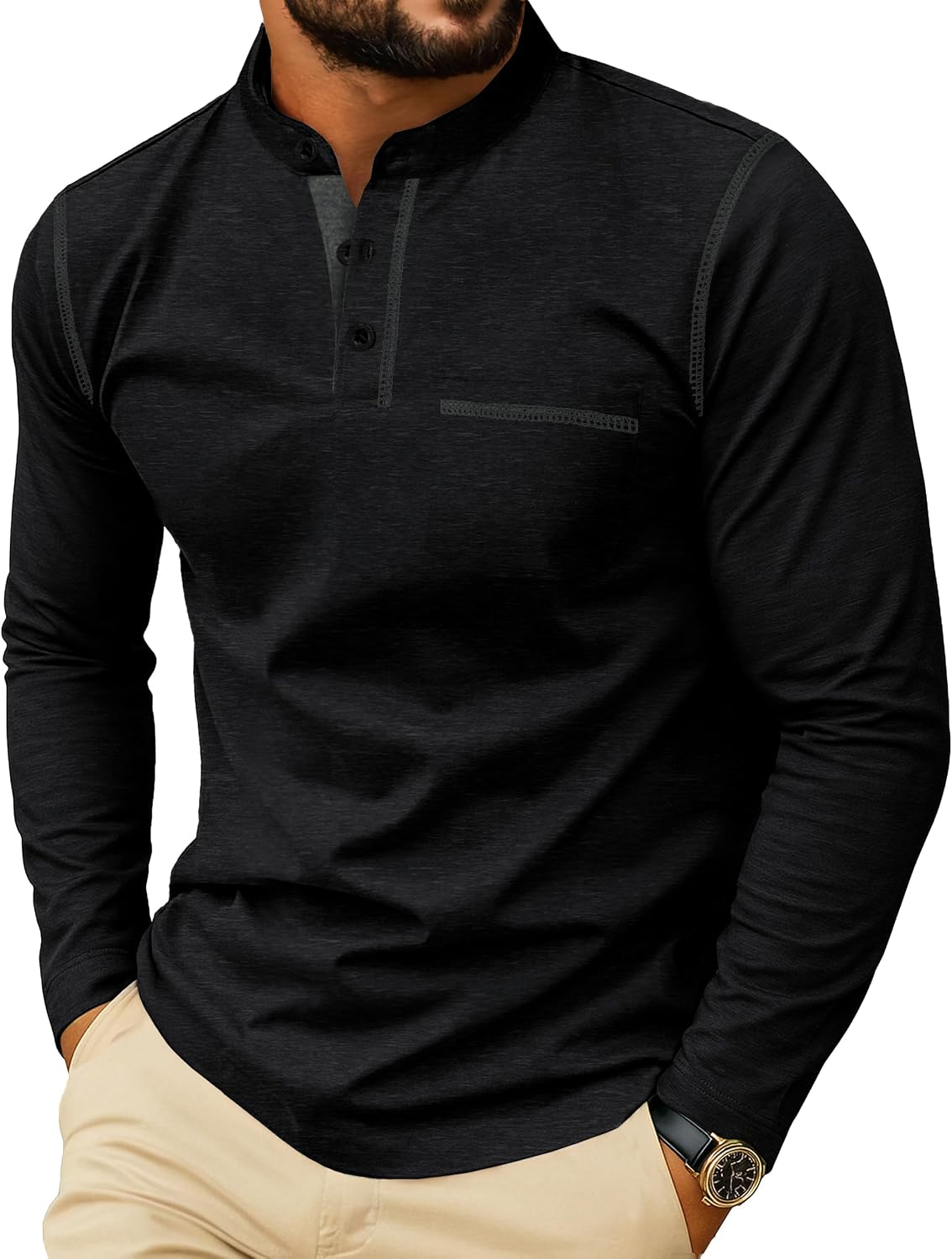 Detalle de Sailwind Henley Long Sleeve Shirt