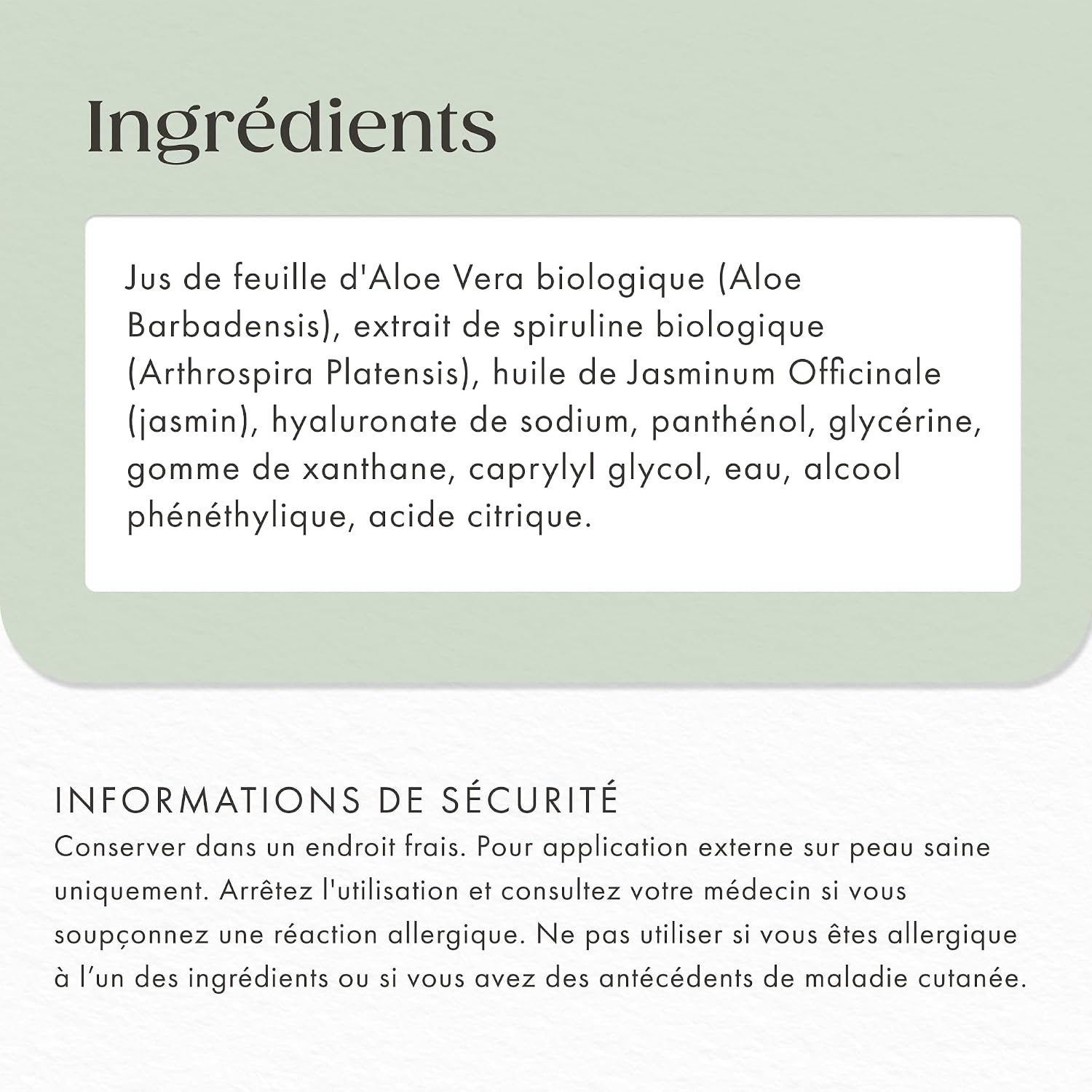 Thumbnail 6 de Satin Naturel Gel d’Aloe Vera Bio 200 ml (100% vegan) avec acide hyaluronique et panthénol