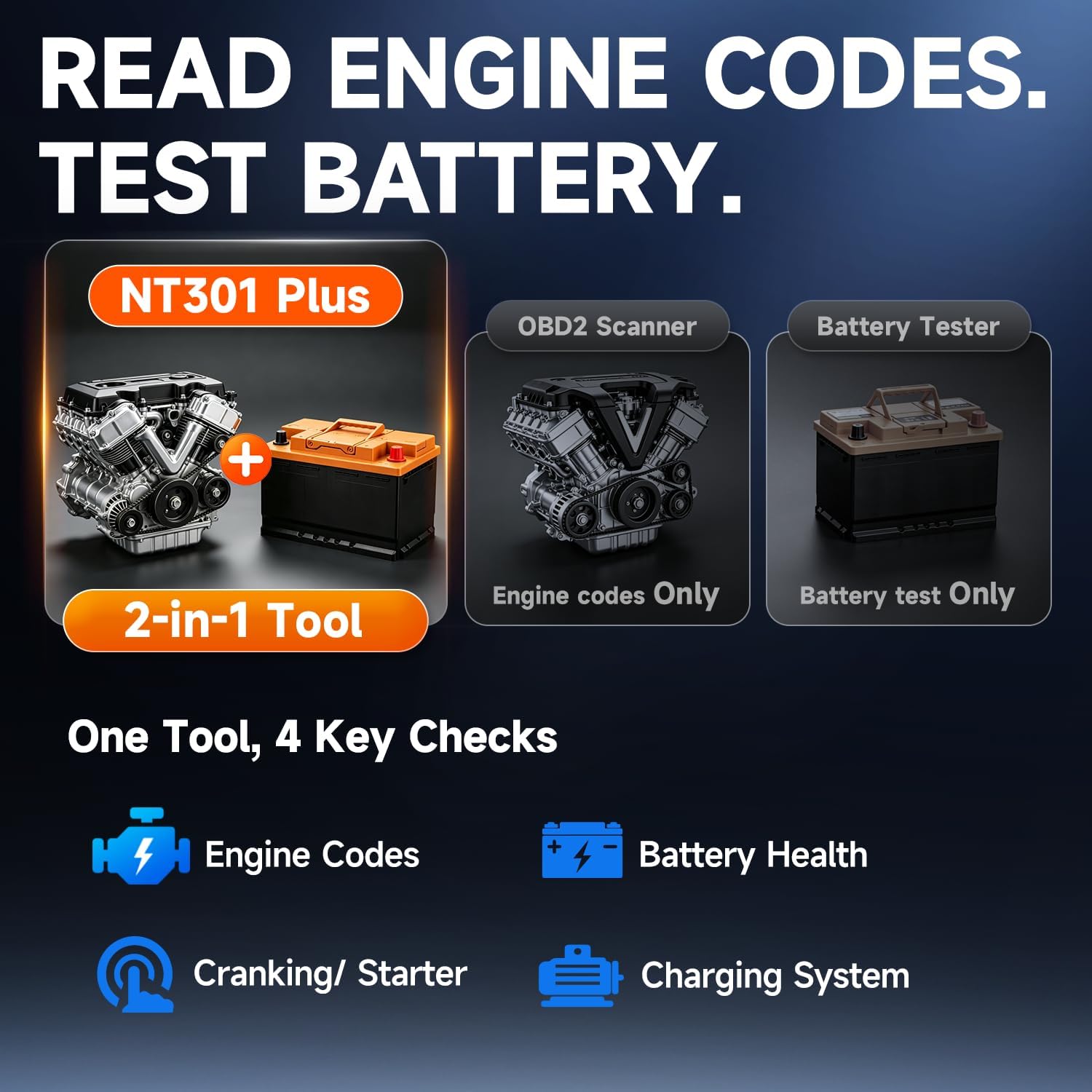 Thumbnail 2 de FOXWELL NT301 Plus OBD2 Scanner 12V