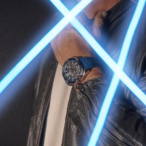 Detalle de LOTUS Reloj Hombre Analógico de Acero Inoxidable y Caucho Azul