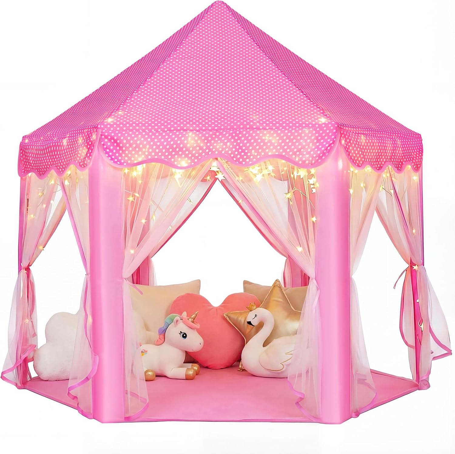 Thumbnail 5 de wilwolfer Princess Castle Play Tent 48x52 in 🎪
