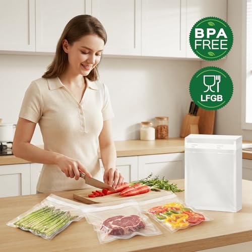Thumbnail 7 de Bonsenkitchen Sacs Sous Vide Alimentaire 100 Sachets 20 x 30 cm — Gaufrez et réutilisables