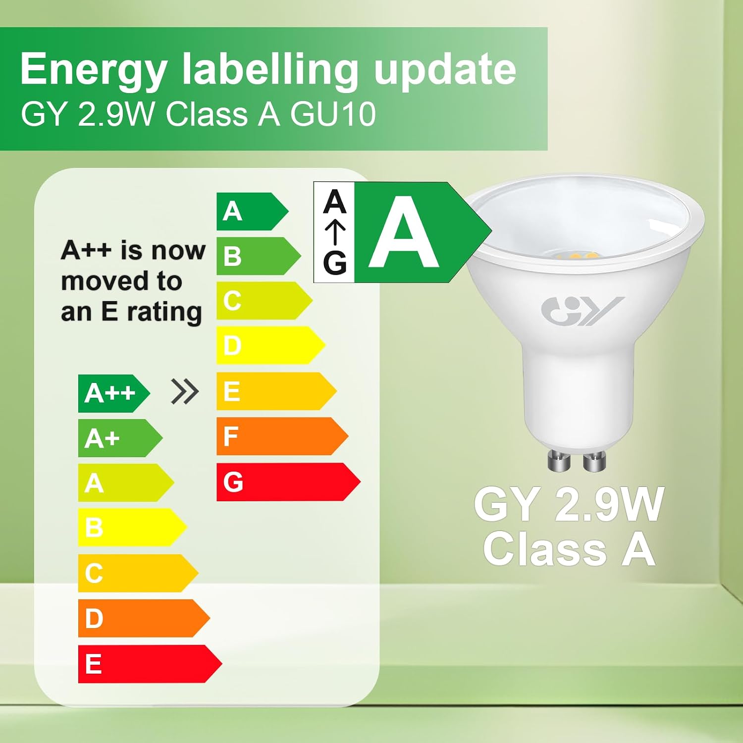 Thumbnail 6 de GY GU10 2.9W LED Bulb (6500K) – 520lm, Non-Dimmable, 10 Pack