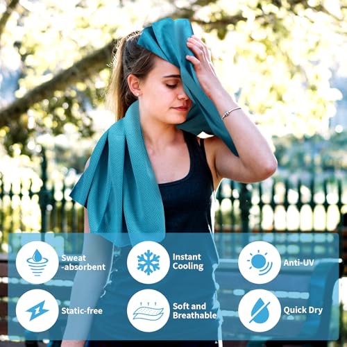 Thumbnail 6 de YESLIFE Cooling Towels, 4-Pack 40"x12", Multicolor Set A