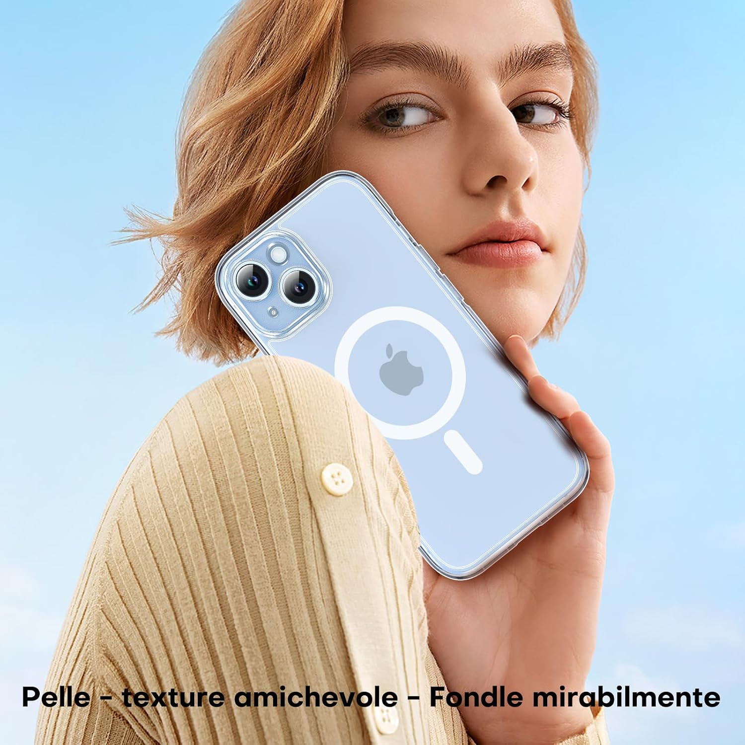 Thumbnail 5 de TOCOL Cover magnetica iPhone 15 6,1" trasparente con MagSafe