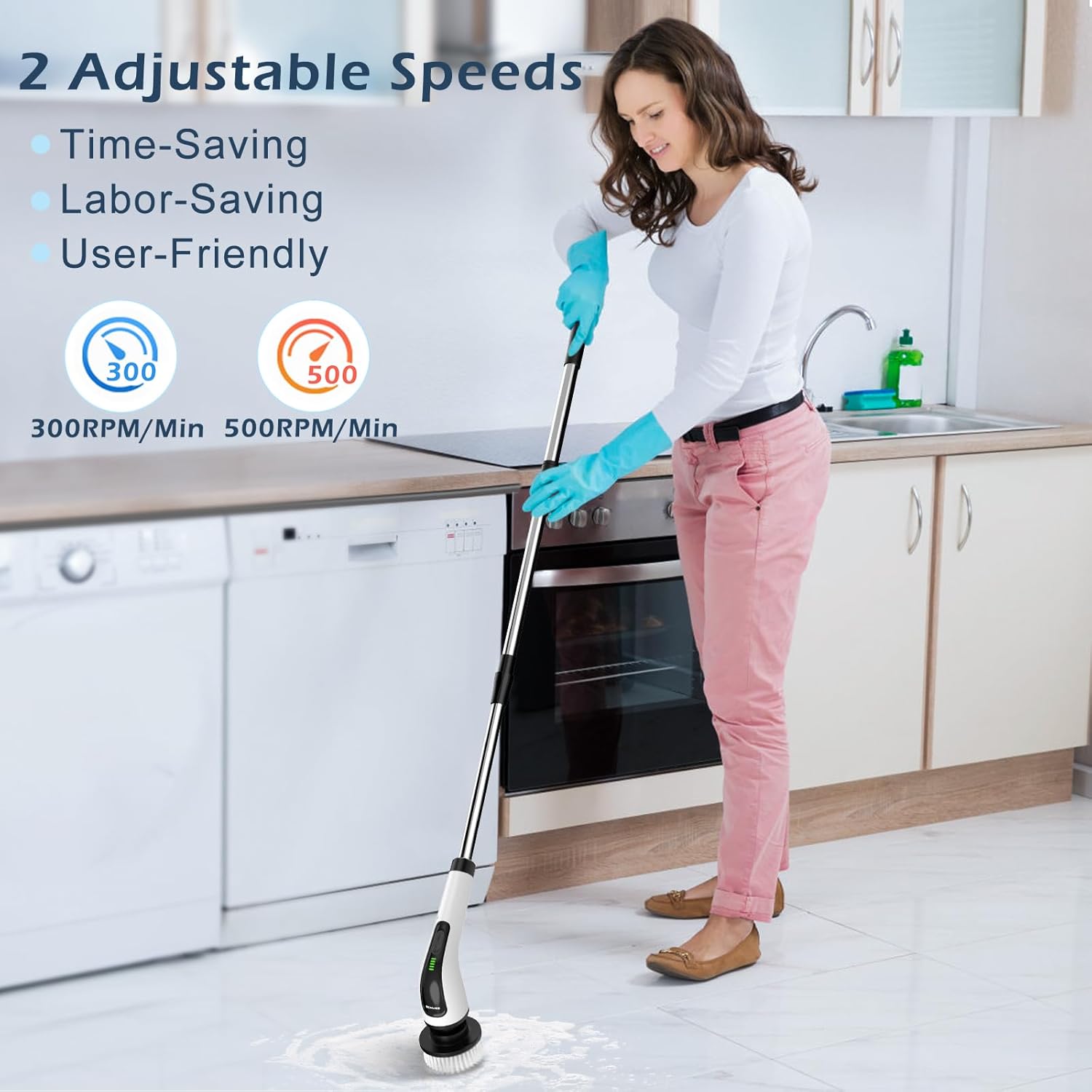 Thumbnail 4 de Bomves Electric Spin Scrubber 90 mins cordless cleaning brush 🧽