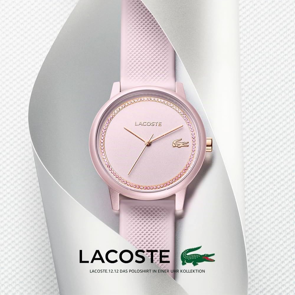 Detalle de Lacoste.12.12 GO Analoge Quarzuhr für Damen mit Silikonarmband