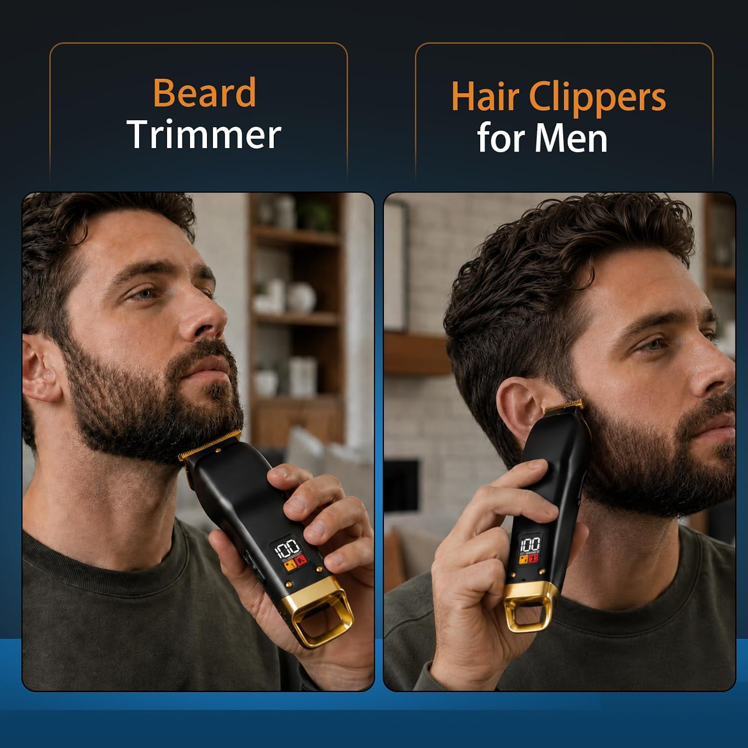 Thumbnail 6 de Elehomyou Beard Trimmer for Men (Rechargeable, Cordless) for Face, Neck & Body Grooming