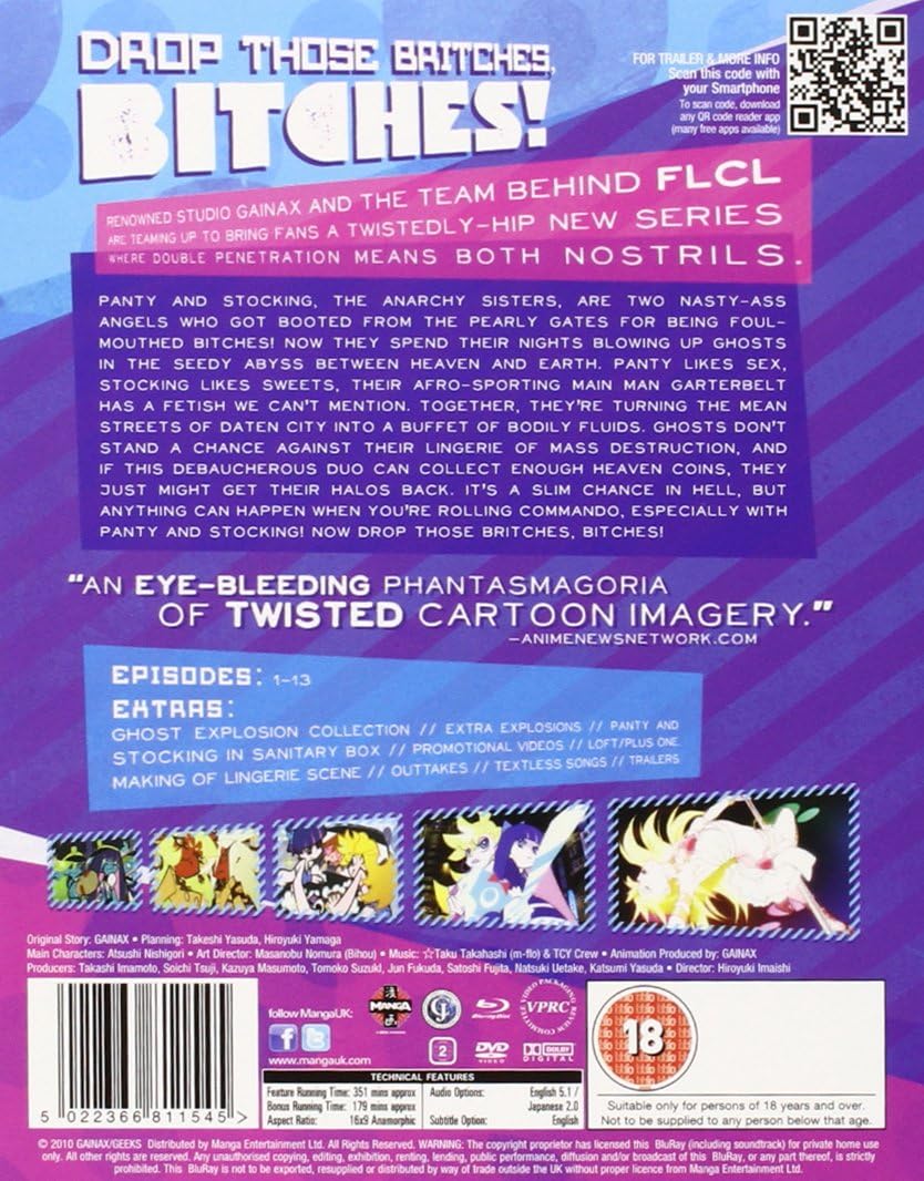 Detalle 2 de Manga Entertainment Panty And Stocking With Garter Belt: The Complete Series (Blu-ray)