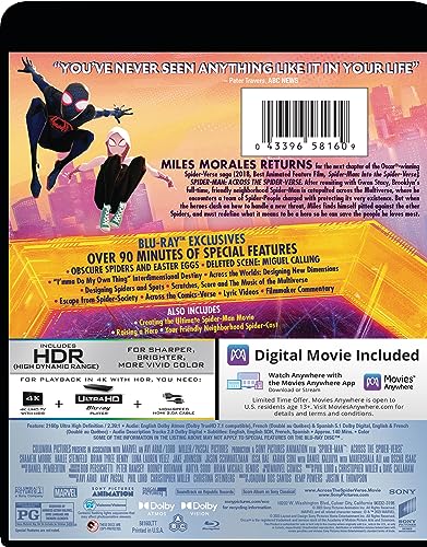 Detalle 2 de Spider-Man: Across the Spider-Verse – 4K Blu-ray + Digital (Sony Pictures)