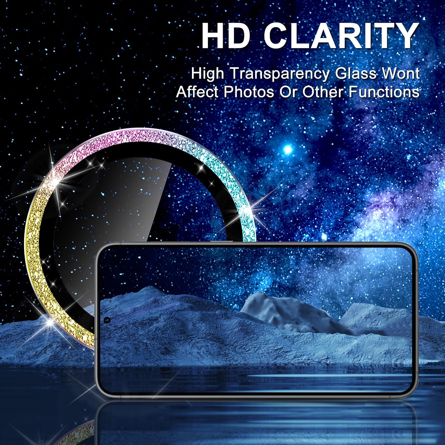 Detalle 2 de Avocase BTS0159-04 Camera Lens Protector for Galaxy S24 Plus, 9H Glass