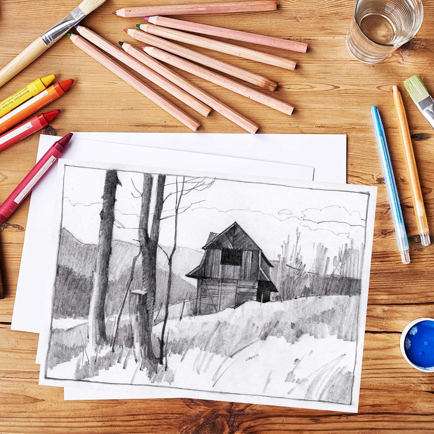 Thumbnail 5 de Nakutita A4-knutselkarton, 250 g/m², 50 witte matte vellen