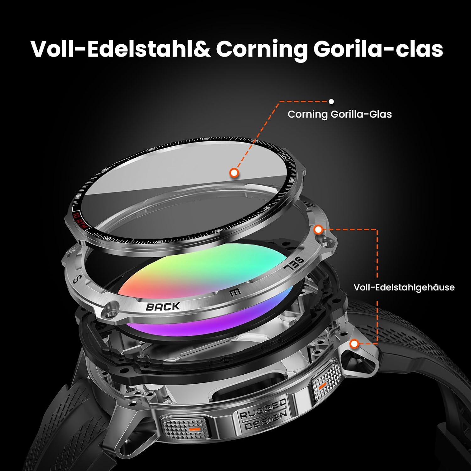 Detalle 2 de KOSPET Tank T4 1,43" GPS Smartwatch