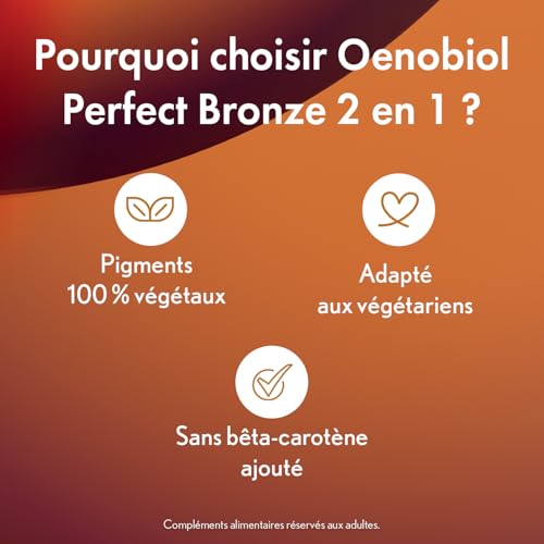 Detalle de OENOBIOL 2-en-1 Autobronzant + Préparateur Solaire Perfect Bronze – 2 mois