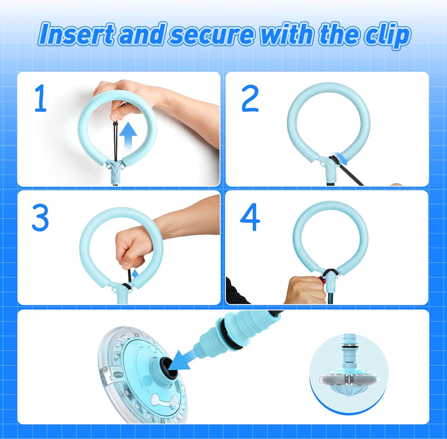 Thumbnail 3 de Flooyes Skip Ball for Kids: LED Ankle Jump Rope with Counter, Timer & Calorie Tracker