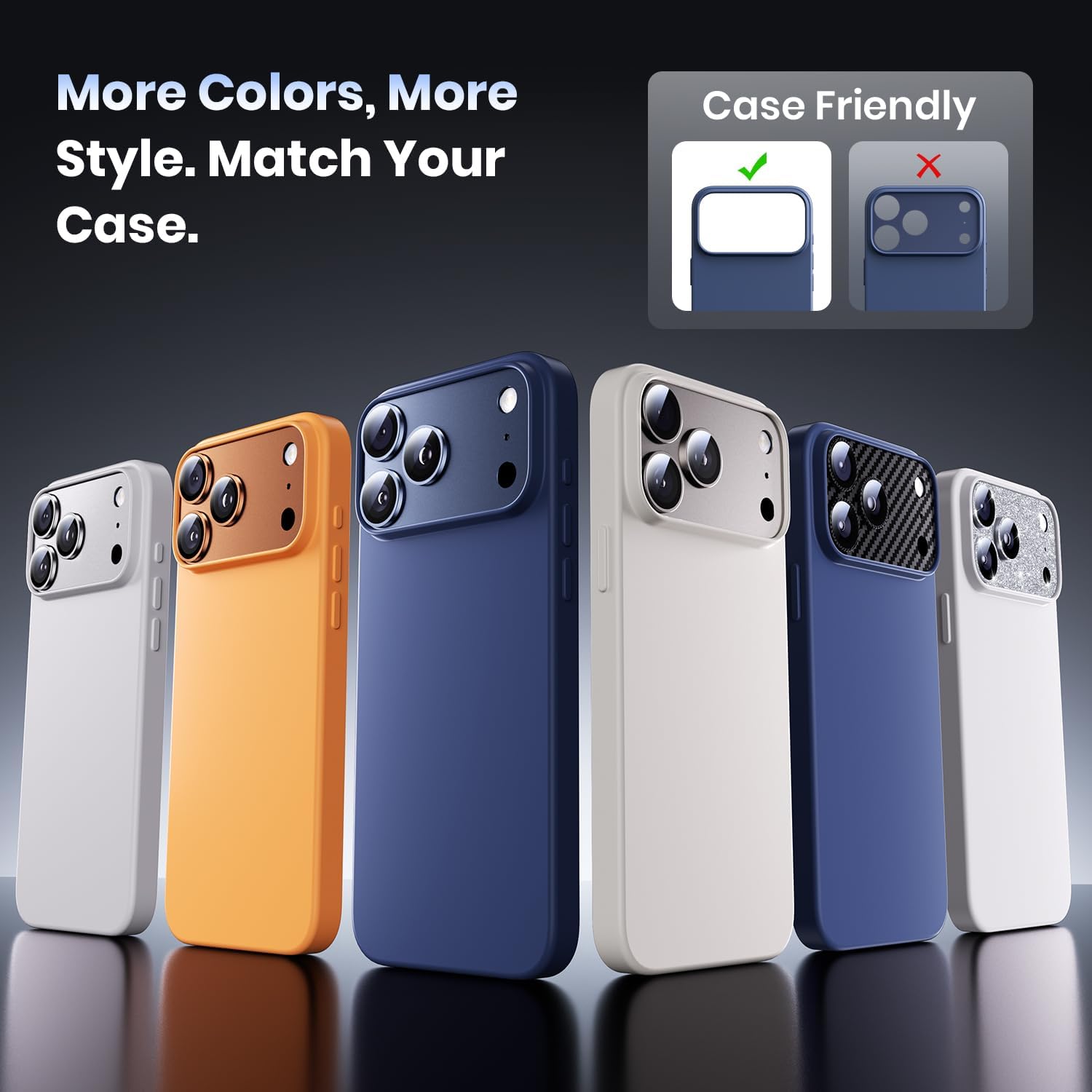 Thumbnail 5 de Hoerrye iPhone 17 Pro Max Camera Lens Protector