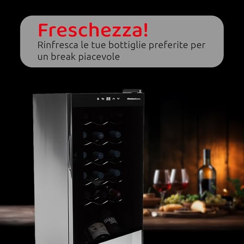 Thumbnail 3 de Melchioni Cantina Vino 18 Bottiglie Vermentino Nero: cantinetta per conservare il tuo vino con stile