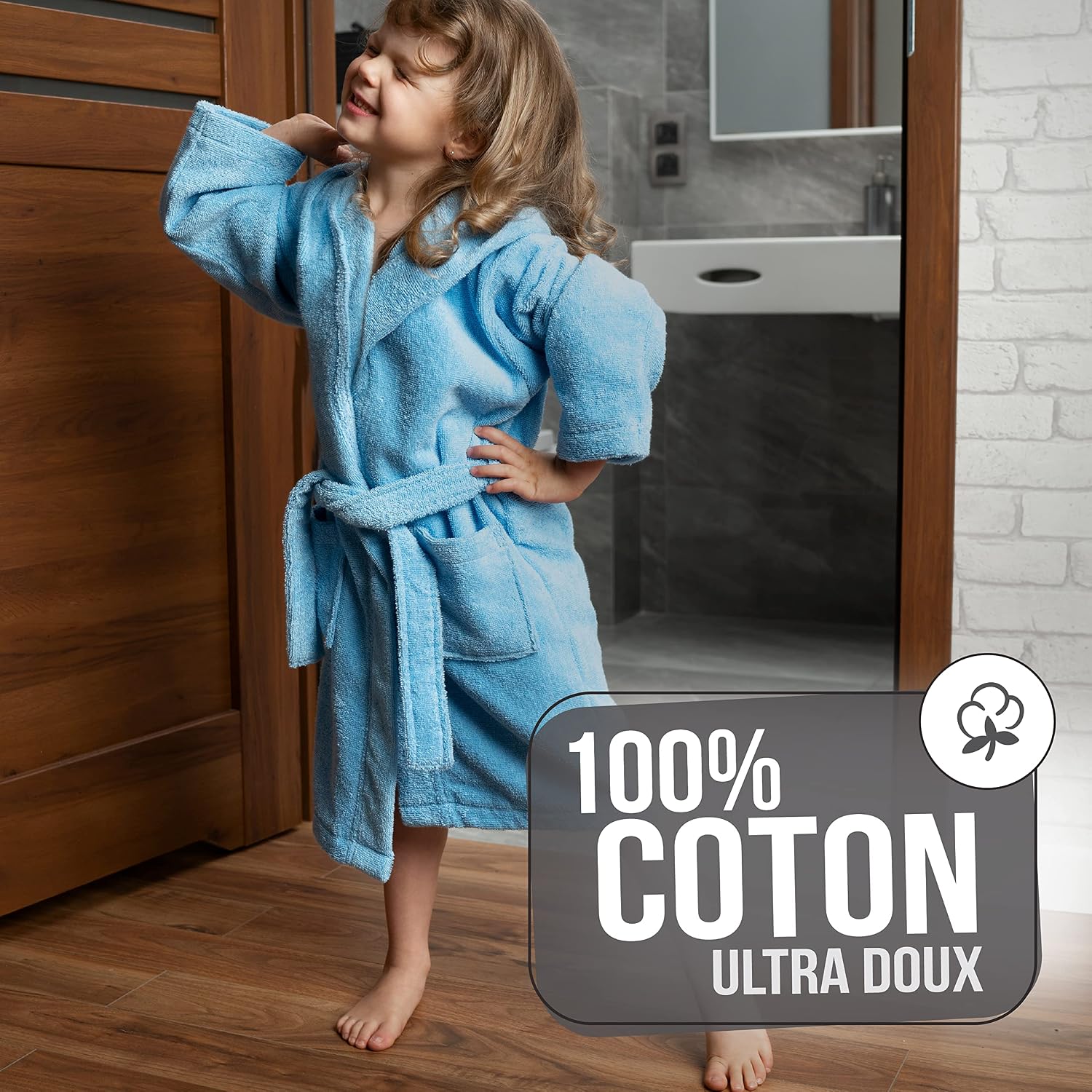 Detalle 2 de Twinzen Peignoir Enfant 360gsm