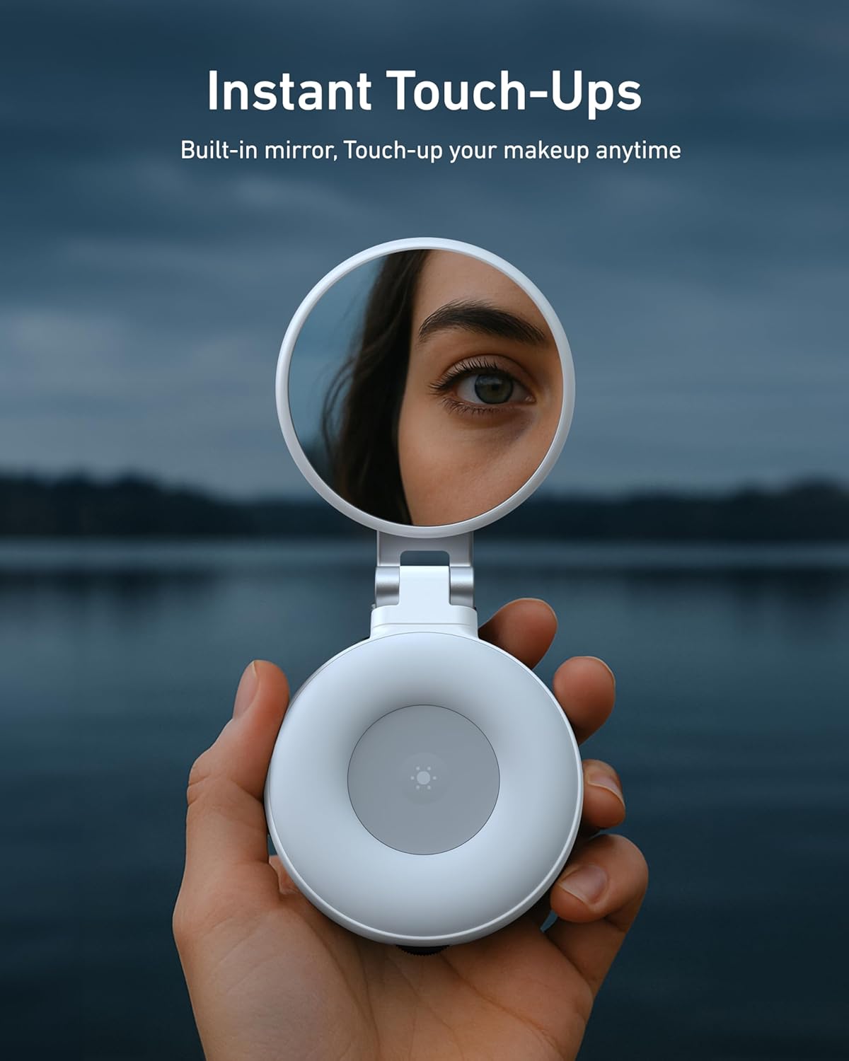 Thumbnail 3 de TELESIN C03 Lampe Selfie Magnétique – lumière pour smartphone avec miroir, CRI97 et éclairage 360°