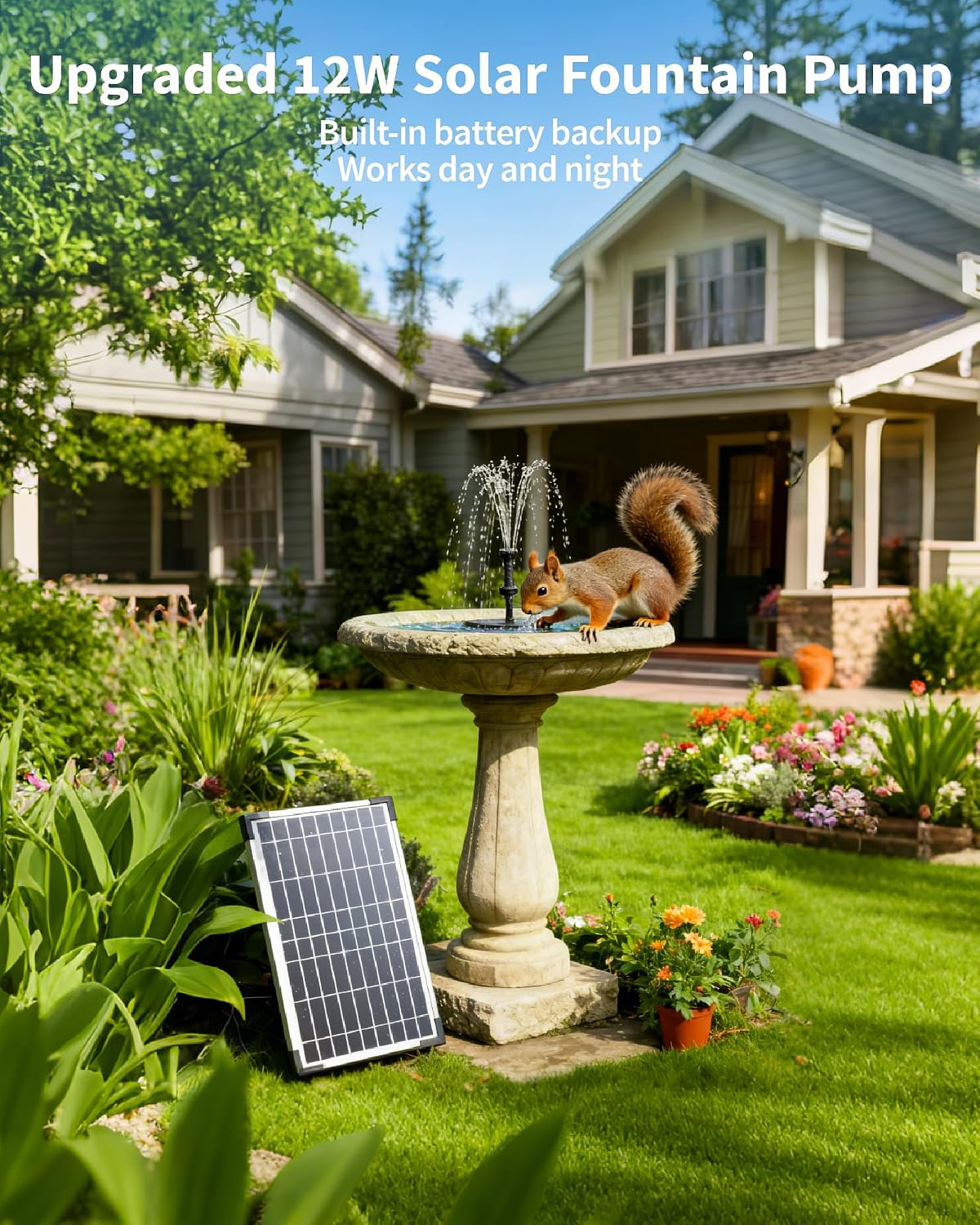 Thumbnail 6 de POPOSOAP 12W Solar Fountain Pump with 4200mAh Battery Backup