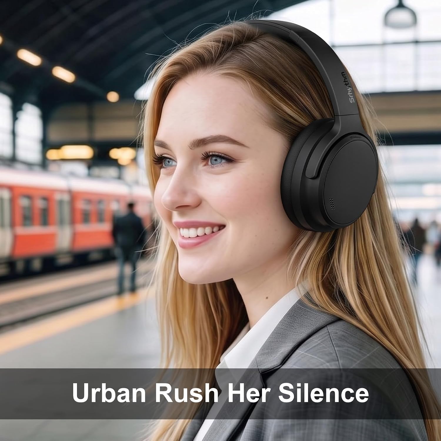 Detalle de Srhythm NiceComfort 35 NC35 2nd Gen over-ear headphones with ANC and Bluetooth 6.0