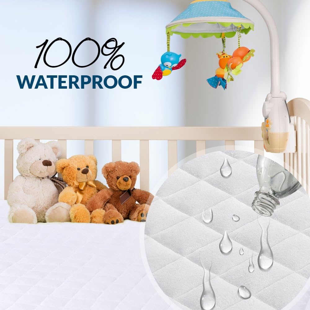 Thumbnail 5 de PlushDeluxe 4729 Pack and Play Mattress Protector, Waterproof, 39" x 27