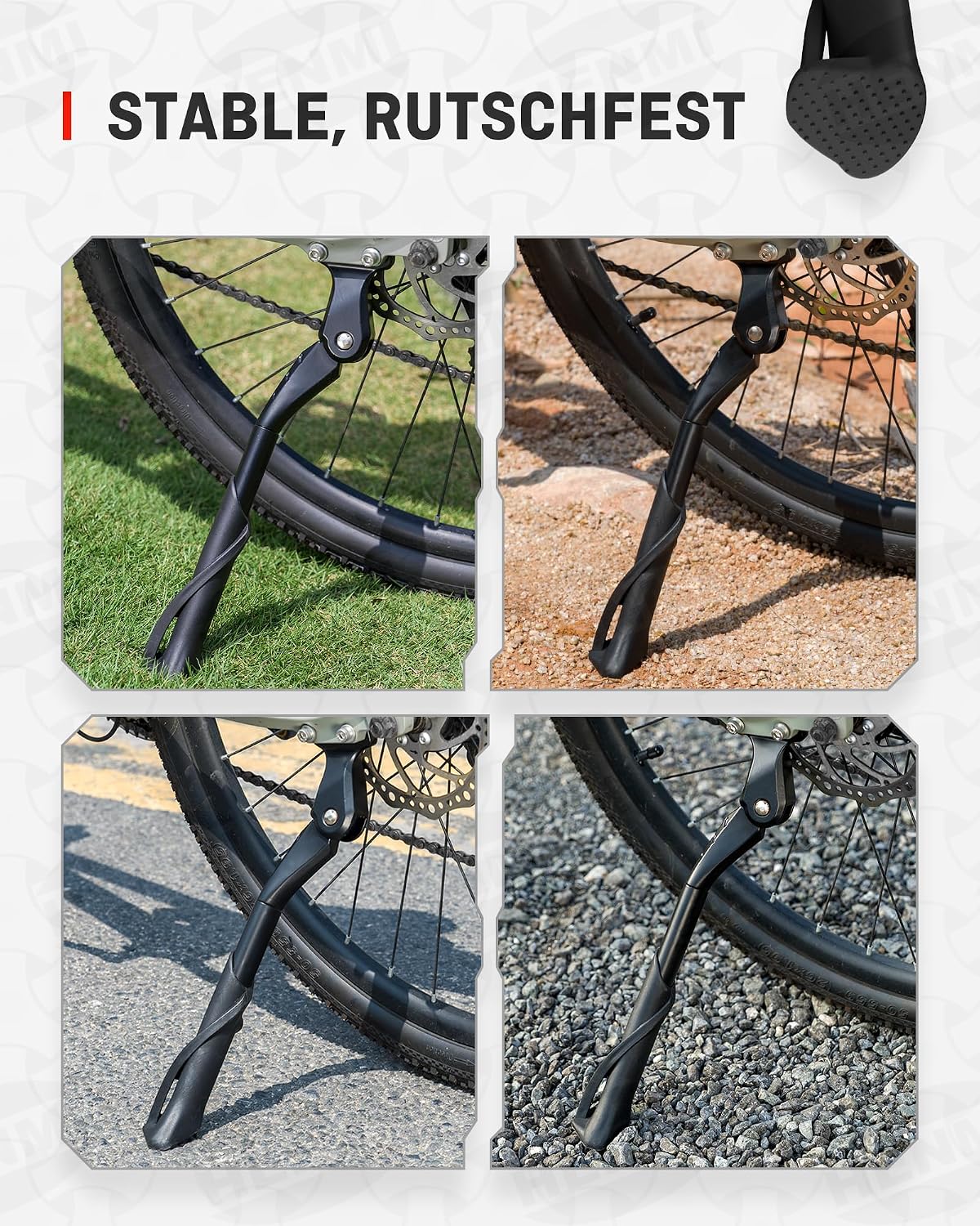 Thumbnail 6 de HENMI Fahrradständer 24–29 Zoll – Stabiler Seitenständer mit 40 mm Lochabstand