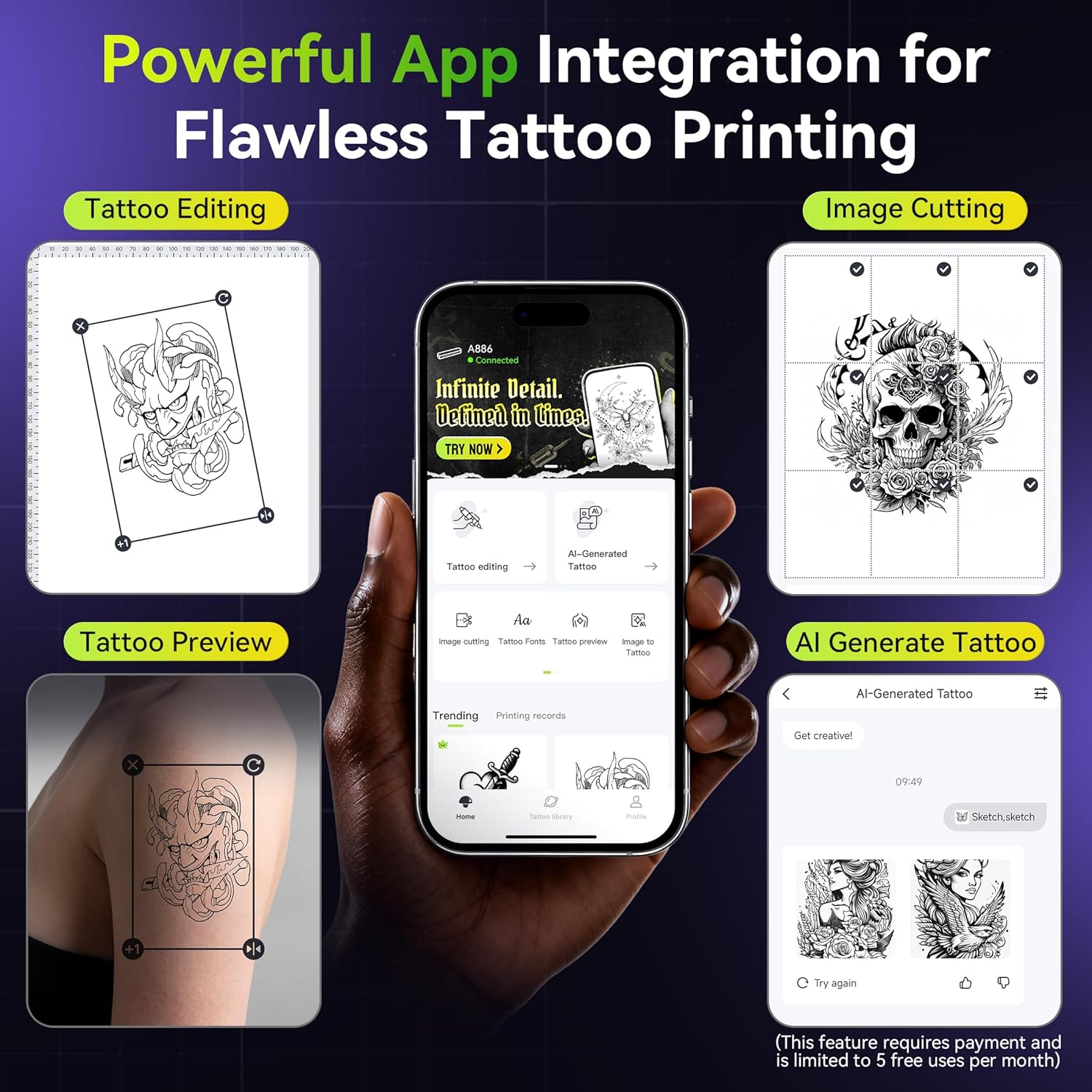 Thumbnail 4 de Itari A886 Tattoo Stencil Printer