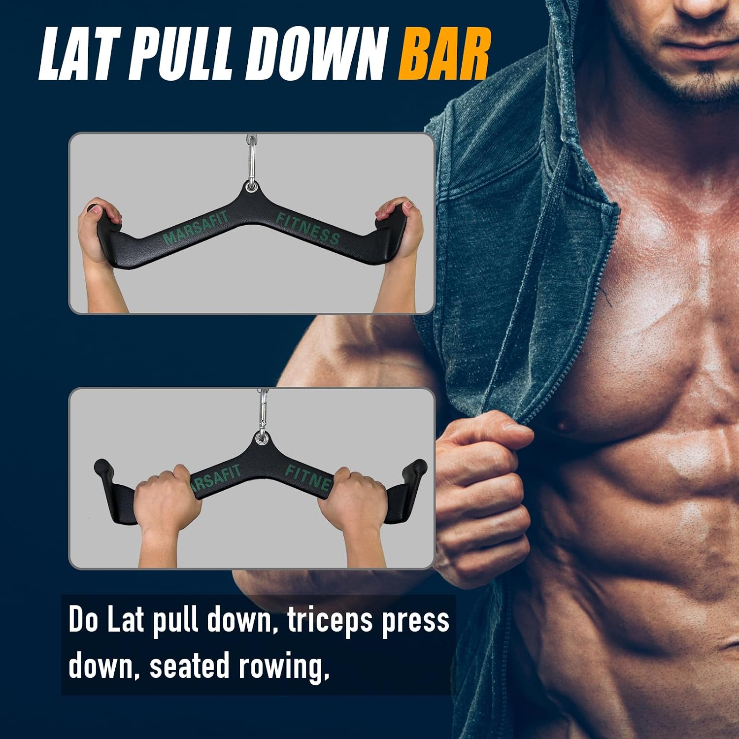 Thumbnail 5 de MARSAFIT Lat Pulldown Bar 880 lb 🏋