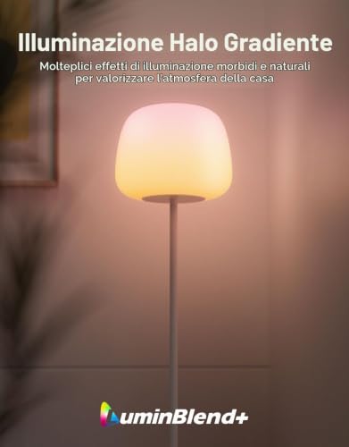 Detalle de Govee Lantern Lampada da Terra RGBICWW con Effetto Halo – LED 1400 lm, altezza regolabile