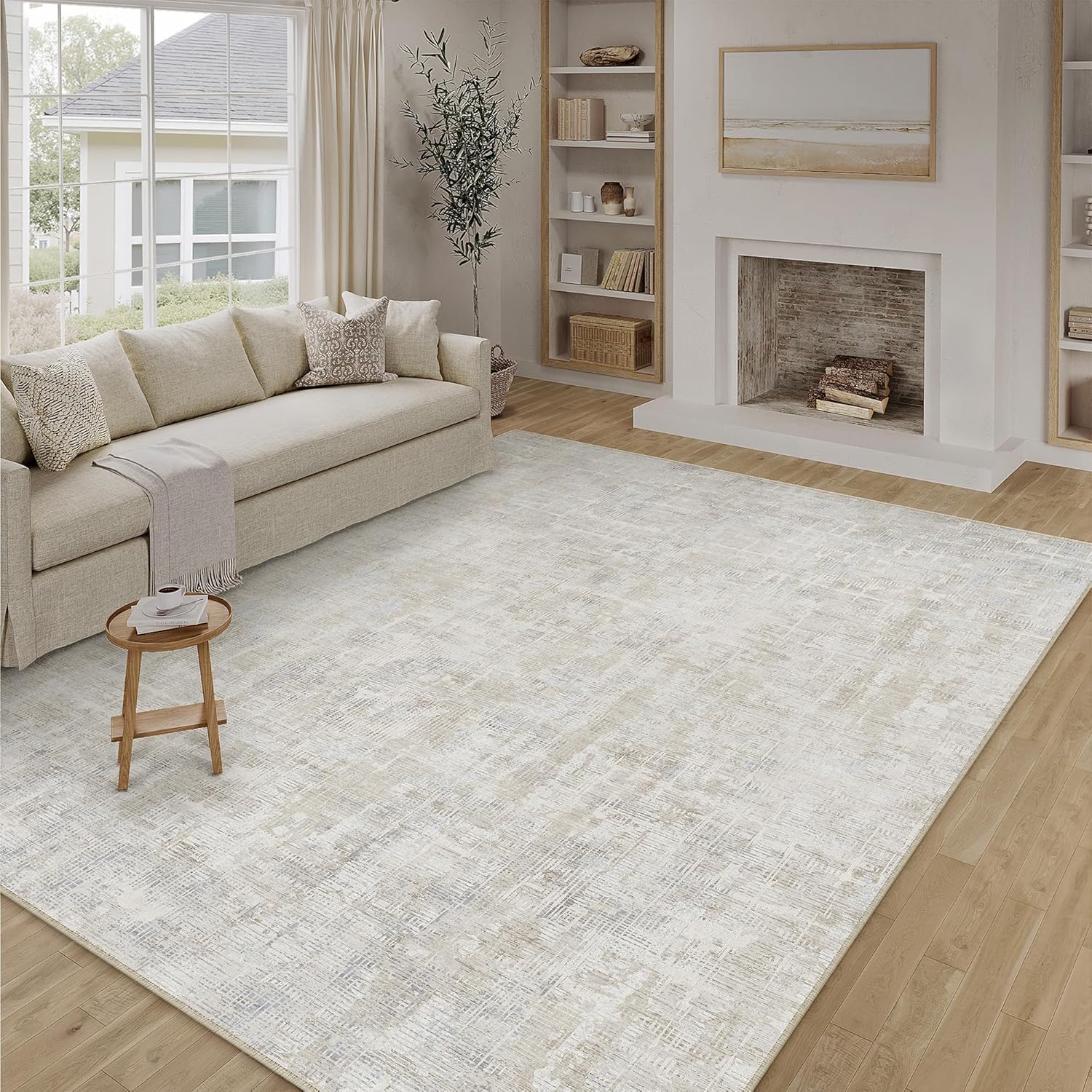 Thumbnail 2 de PureCozy Beige Grey Area Rug 300x400cm