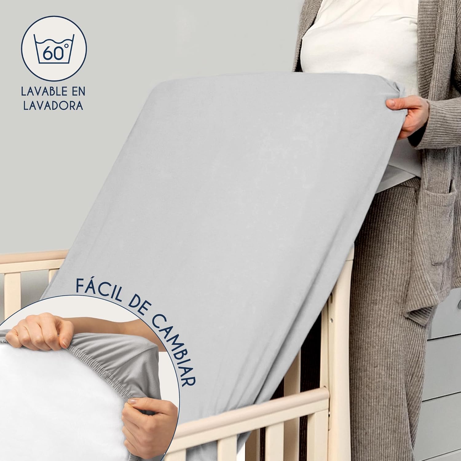 Thumbnail 5 de Dreamzie Juego 2 Sábanas Cuna 60x120/70x140 Algodón 100%