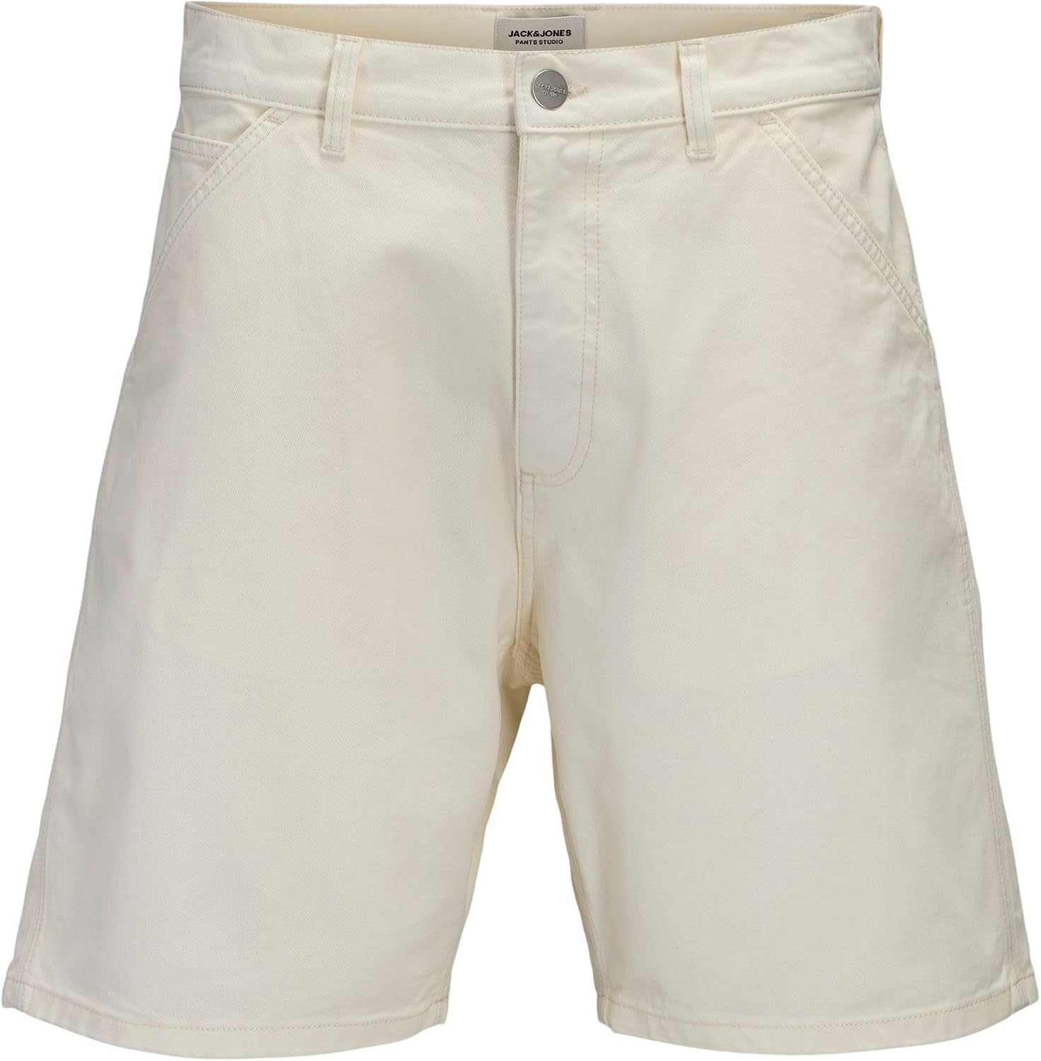 Detalle de JACK & JONES Jpsttony Raye Worker Short Mid SN – Bermuda da uomo, vita alta, taglia M