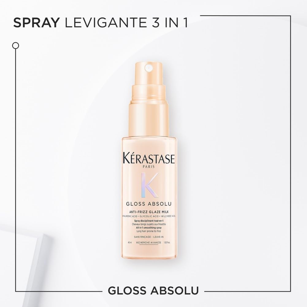 Detalle de Kérastase Gloss Absolu Spray Multi-Beneficio per Capelli Crespi 45 ml – Mini