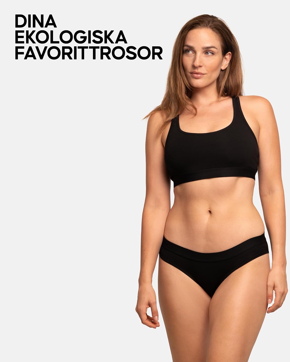 Detalle de DANISH ENDURANCE 6-pack damtrosor i ekologisk bomull, OEKO-TEX-certifierat material