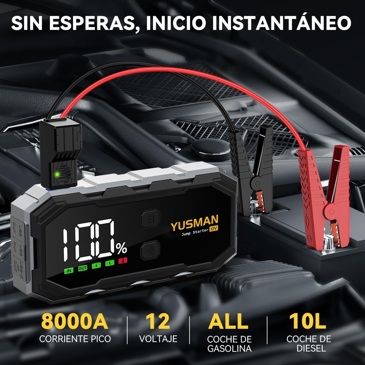 Thumbnail 1 de YUSMAN Arrancador 21800 mAh 8000A