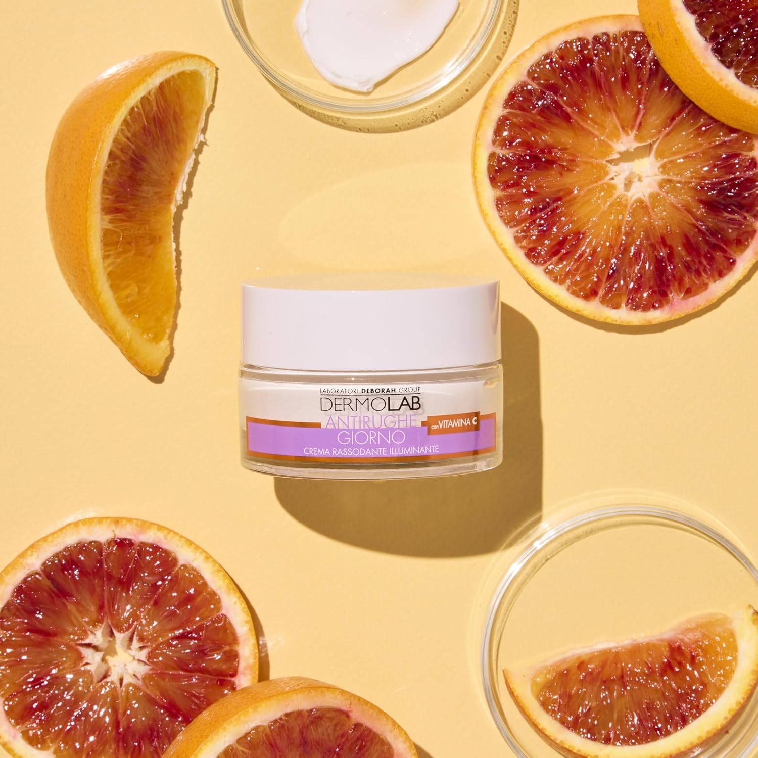Detalle de Dermolab Crema Viso Giorno Rassodante Antirughe con Vitamina C e SPF 10, 50 ml