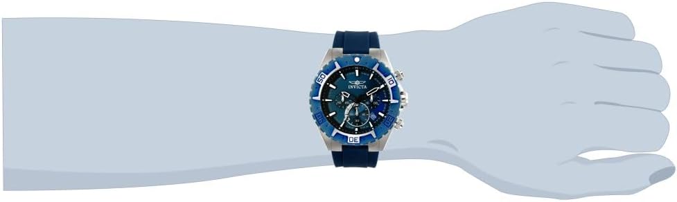 Thumbnail 1 de Invicta Aviator Homme 49 mm - Montre quartz en acier inoxydable, cadran bleu