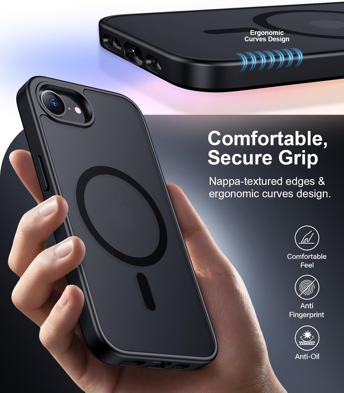 Thumbnail 4 de SPIDERCASE Solo iPhone 16E magnetic translucent case 6.1"