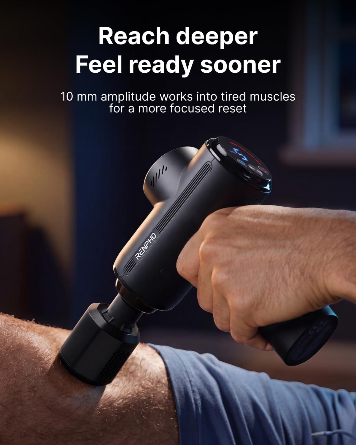 Detalle de RENPHO Active Thermacool 2 R-WMG13 Massage Gun with Heat and Cold Control