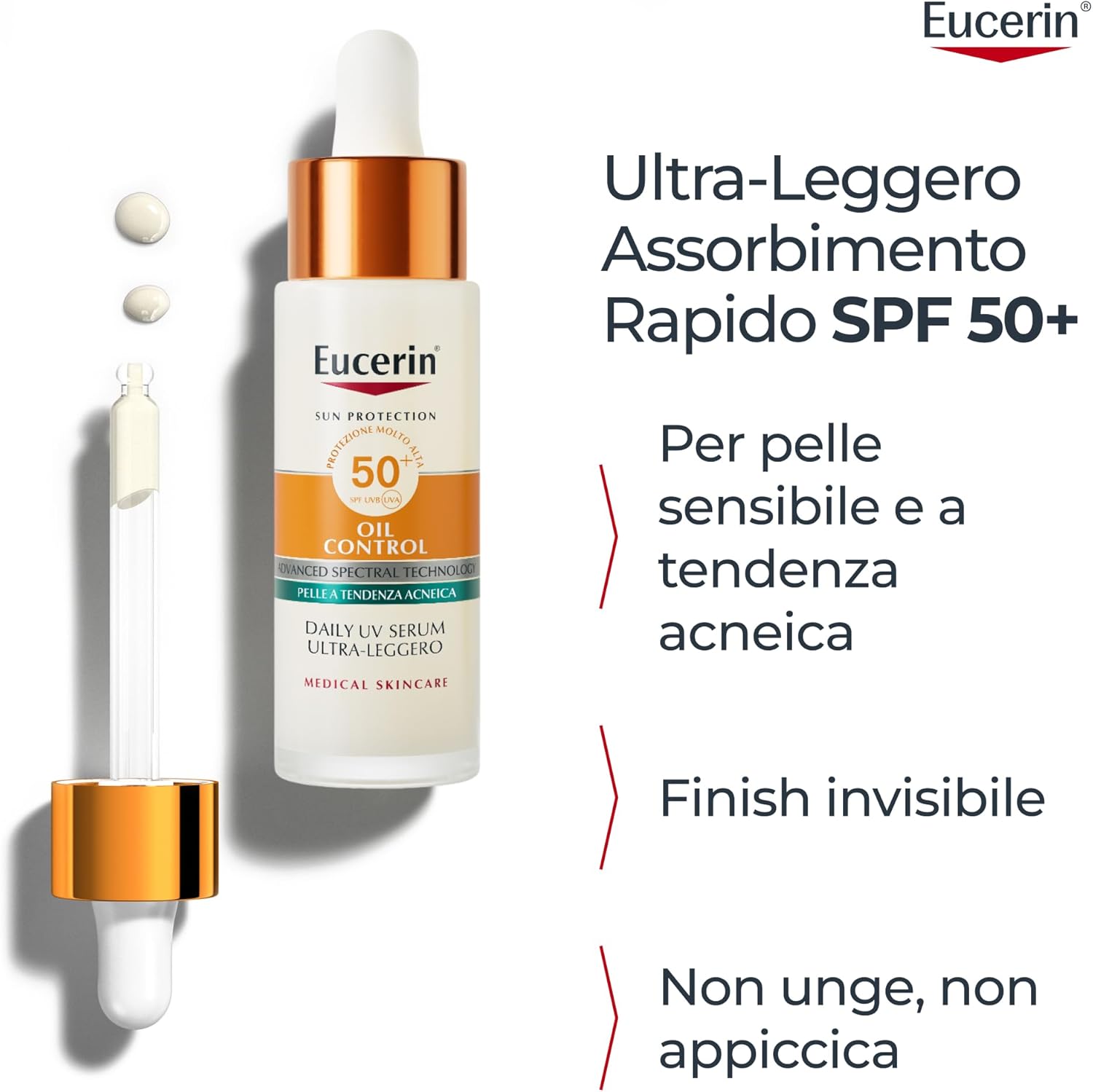 Thumbnail 5 de Eucerin Sun Oil Control UV Serum Ultra-Leggero SPF 50+ – Protezione viso opacizzante per pelle grassa e acneica